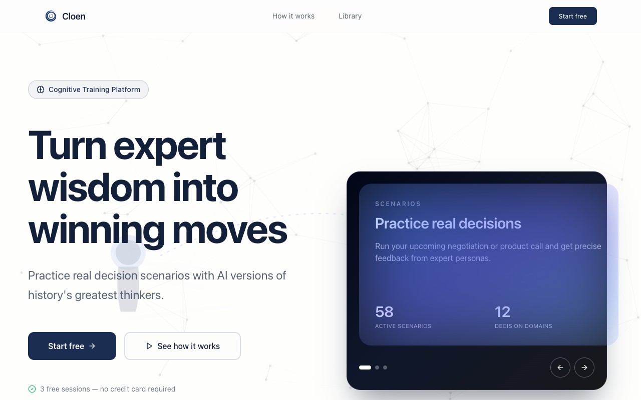 Cloen — turn expert wisdom into winning moves