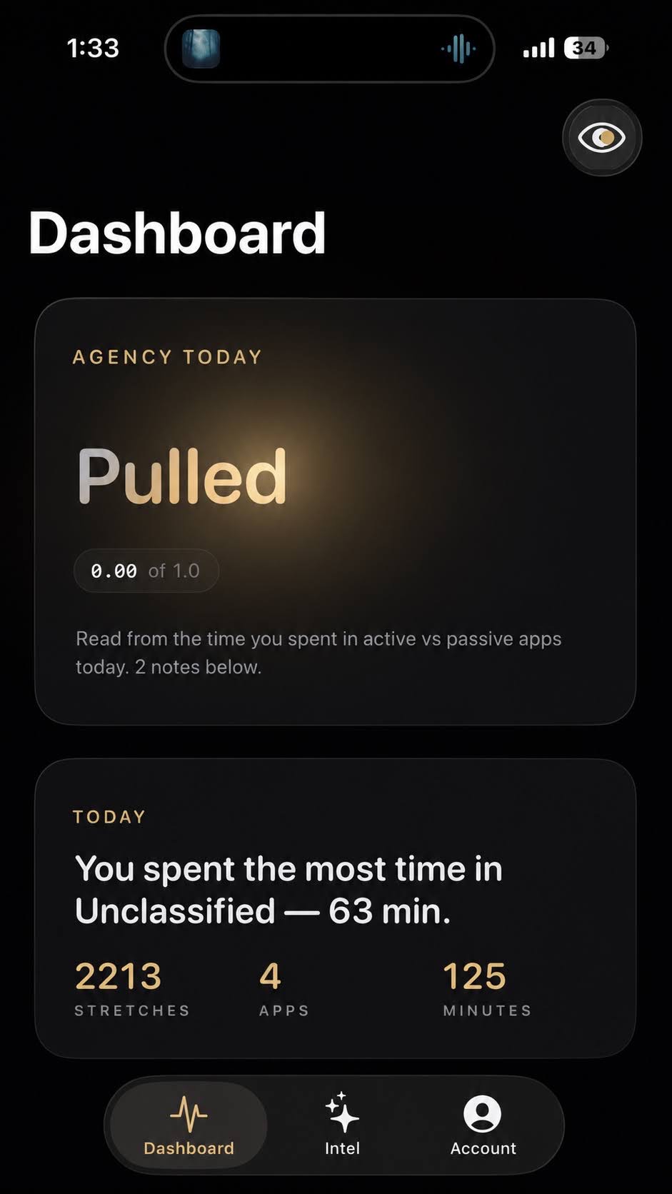 Moach iOS — daily agency pull score